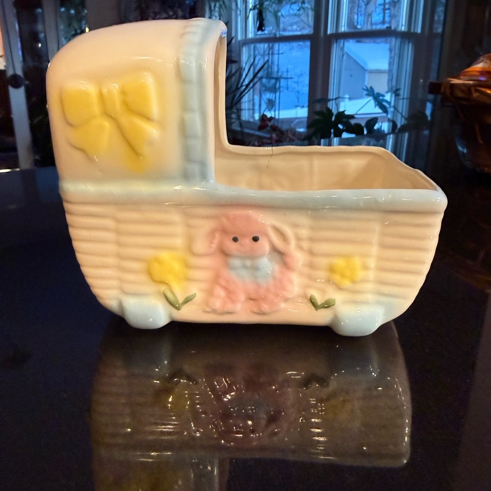 Vintage musical  Ceramic Planter